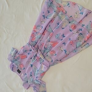 Girls butterfly high low dress
